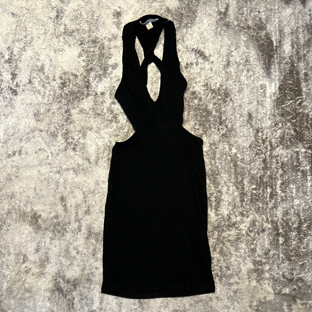 Free People Beach Black Cutout Dress